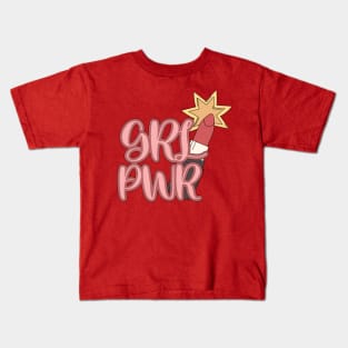 GRL PWR TYPE Kids T-Shirt